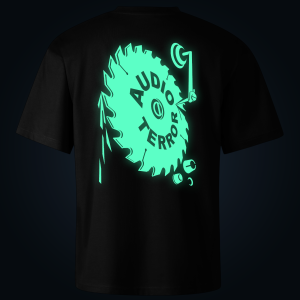 Audioteror oversized t-shirt backprint