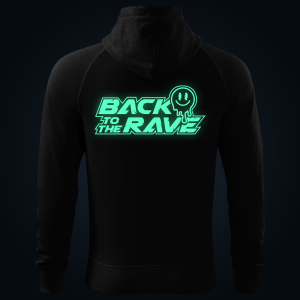 Back To The Rave zipped hoodie