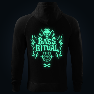 BASS RITUAL zipped hoodie