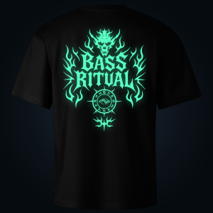 BASS RITUAL oversized t-shirt backprint