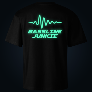 Bassline Junkie oversized t-shirt backprint