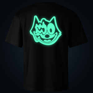 Cat oversized t-shirt backprint