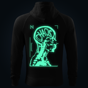 Chaos zipped hoodie