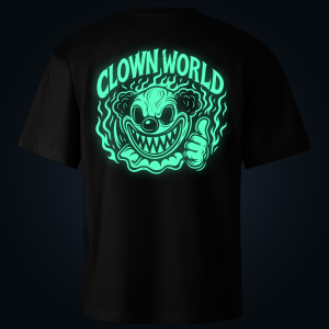 CLOWN WORLD oversized t-shirt backprint