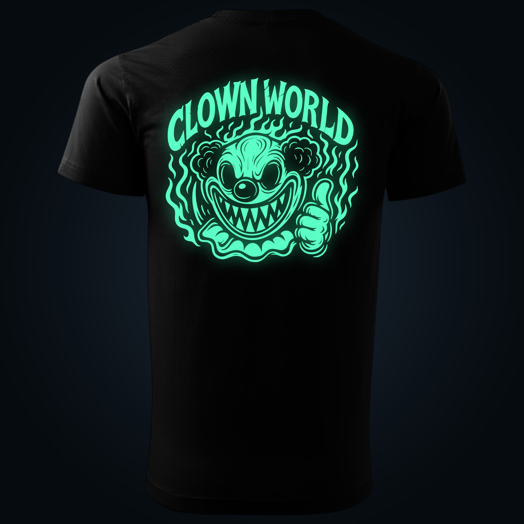 CLOWN WORLD back print