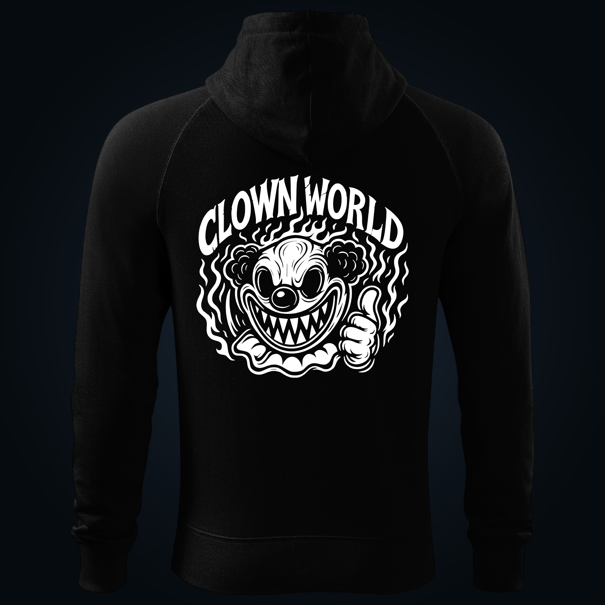 CLOWN WORLD zipped hoodie - Image 2