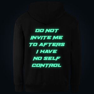 DO NOT INVITE ME hoodie back print
