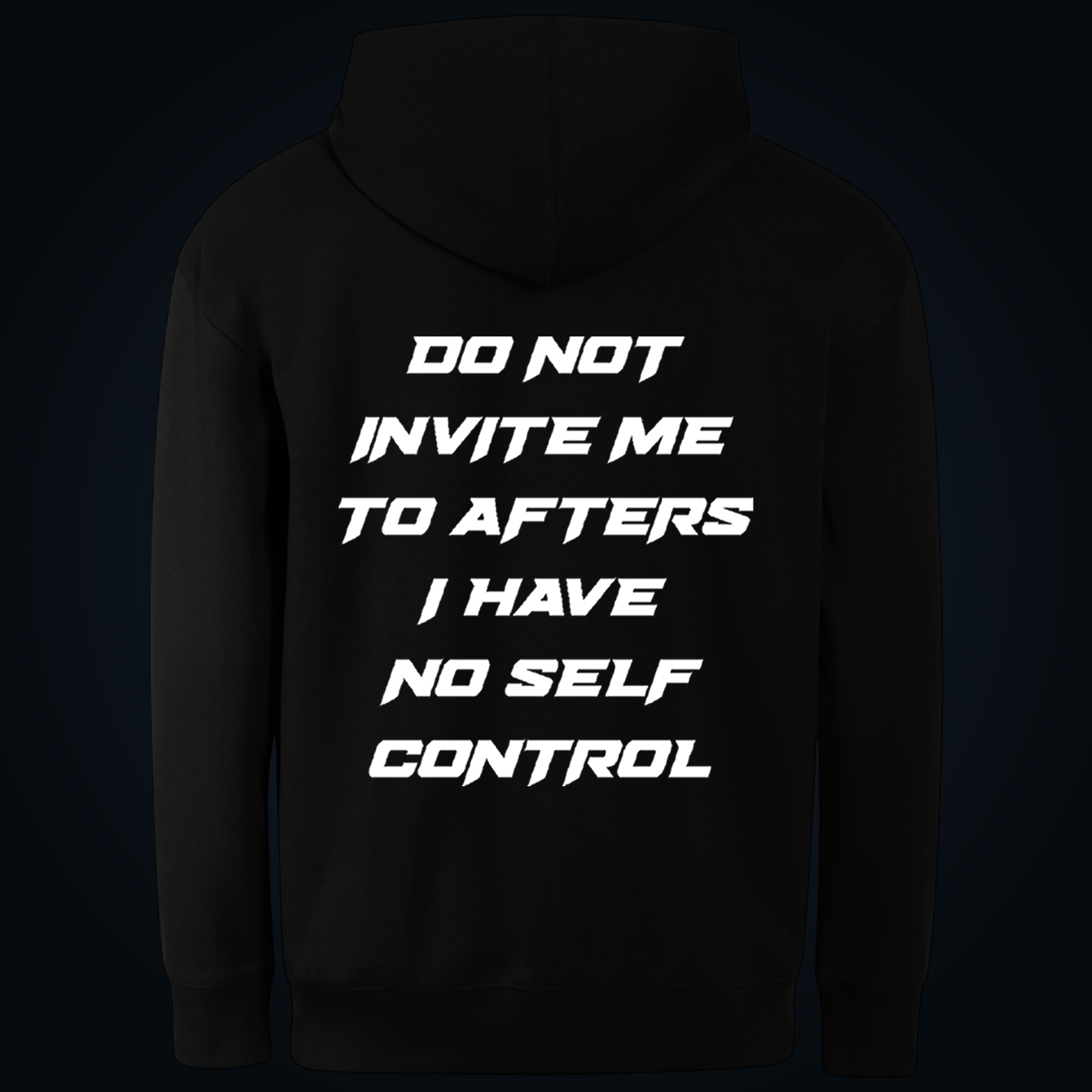 DO NOT INVITE ME hoodie back print - Image 2