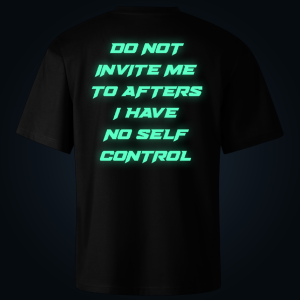 Do Not Invite Me oversized t-shirt backprint