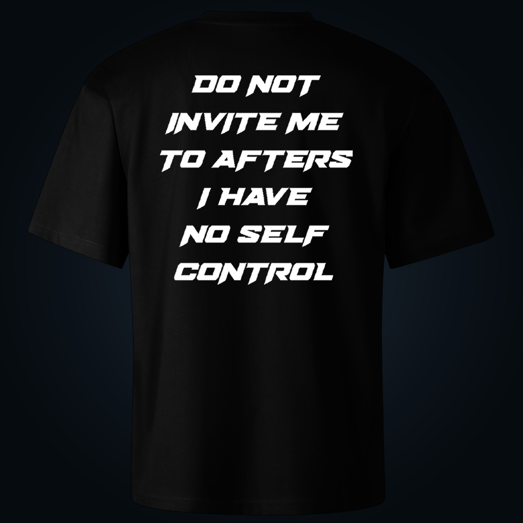 Do Not Invite Me oversized t-shirt backprint - Image 2