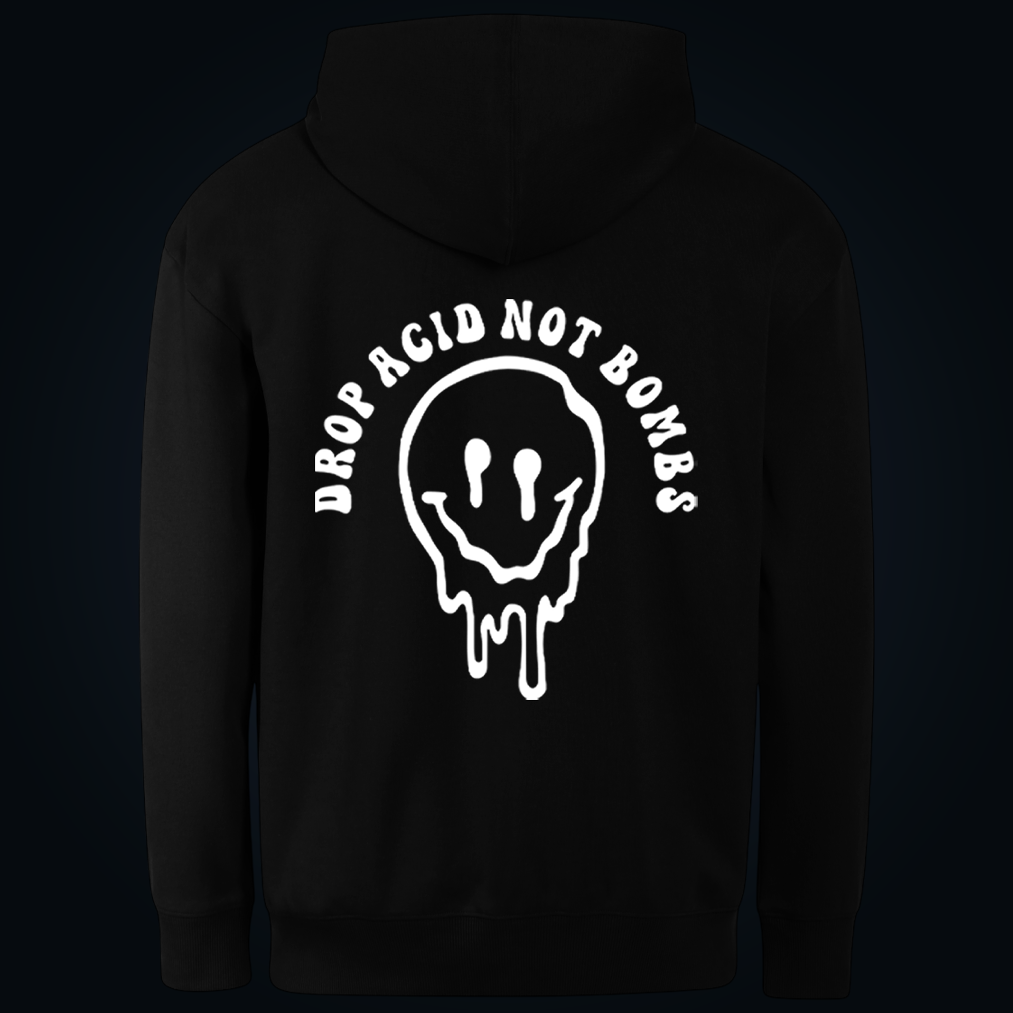 DROP ACID NOT BOMB hoodie back print - Image 2