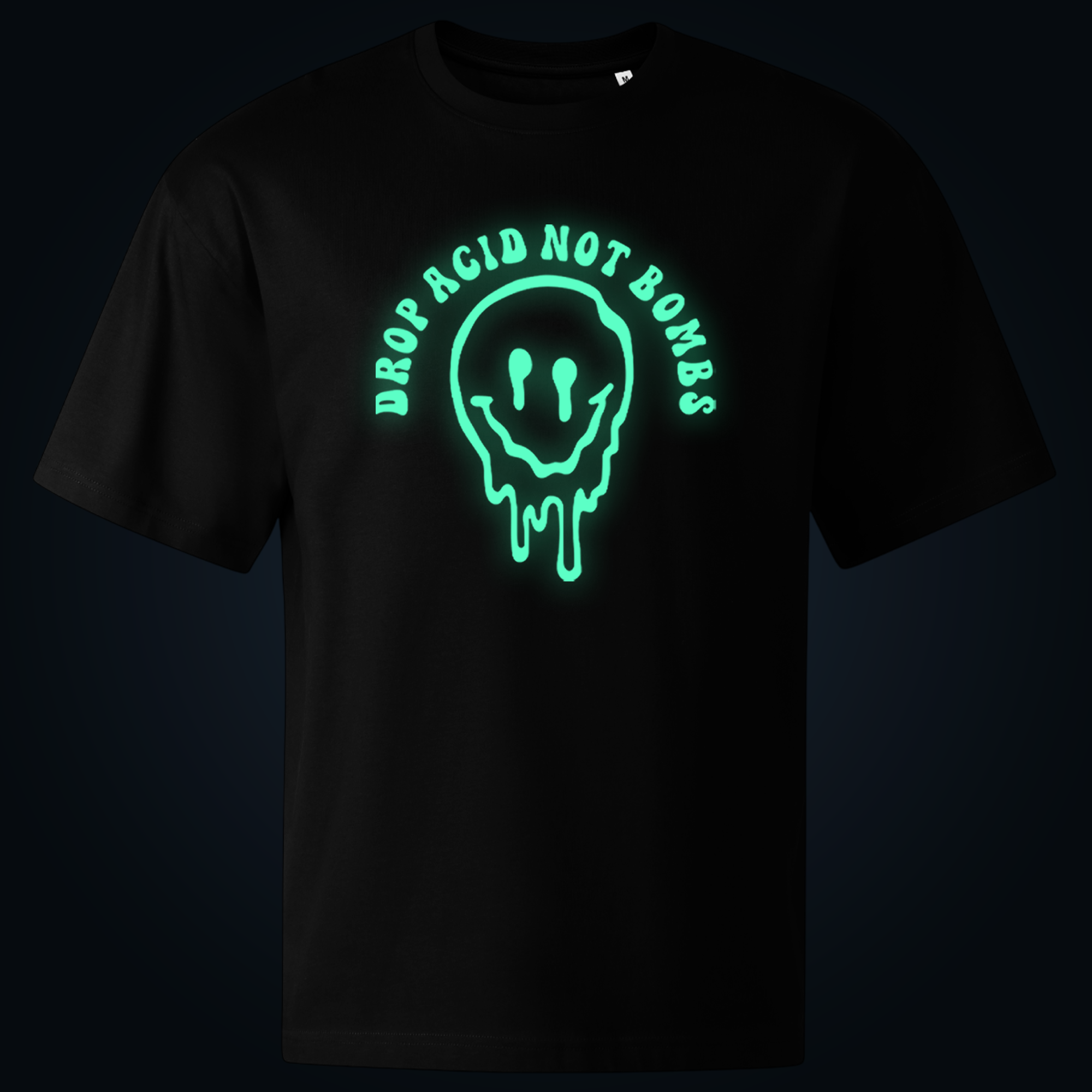 Drop Acid Not Bombs oversized t-shirt