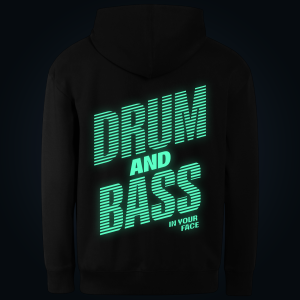 DRUM AND BASS hoodie back print