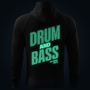 DRUM AND BASS zipped hoodie