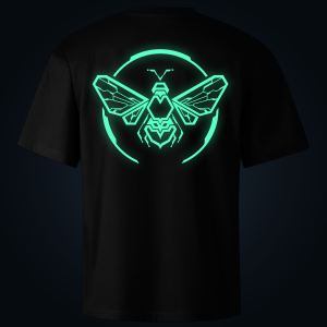 Electric Bee oversized t-shirt backprint
