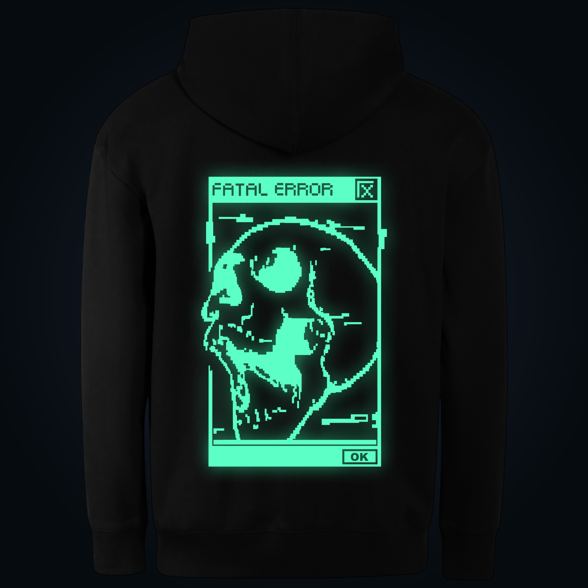 FATAL ERROR hoodie back print