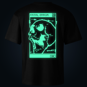 Fatal Error oversized t-shirt backprint
