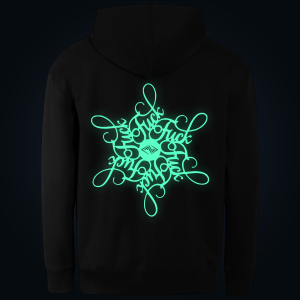 FCK hoodie back print