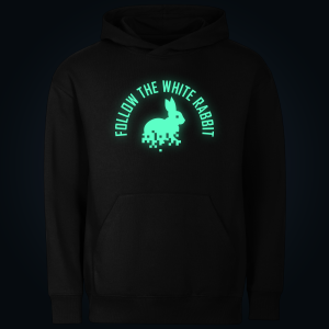 FOLLOW THE WHITE RABBIT hoodie