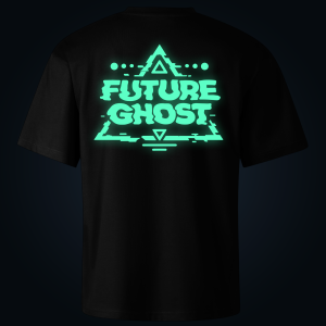 FUTURE GHOST oversized t-shirt backprint