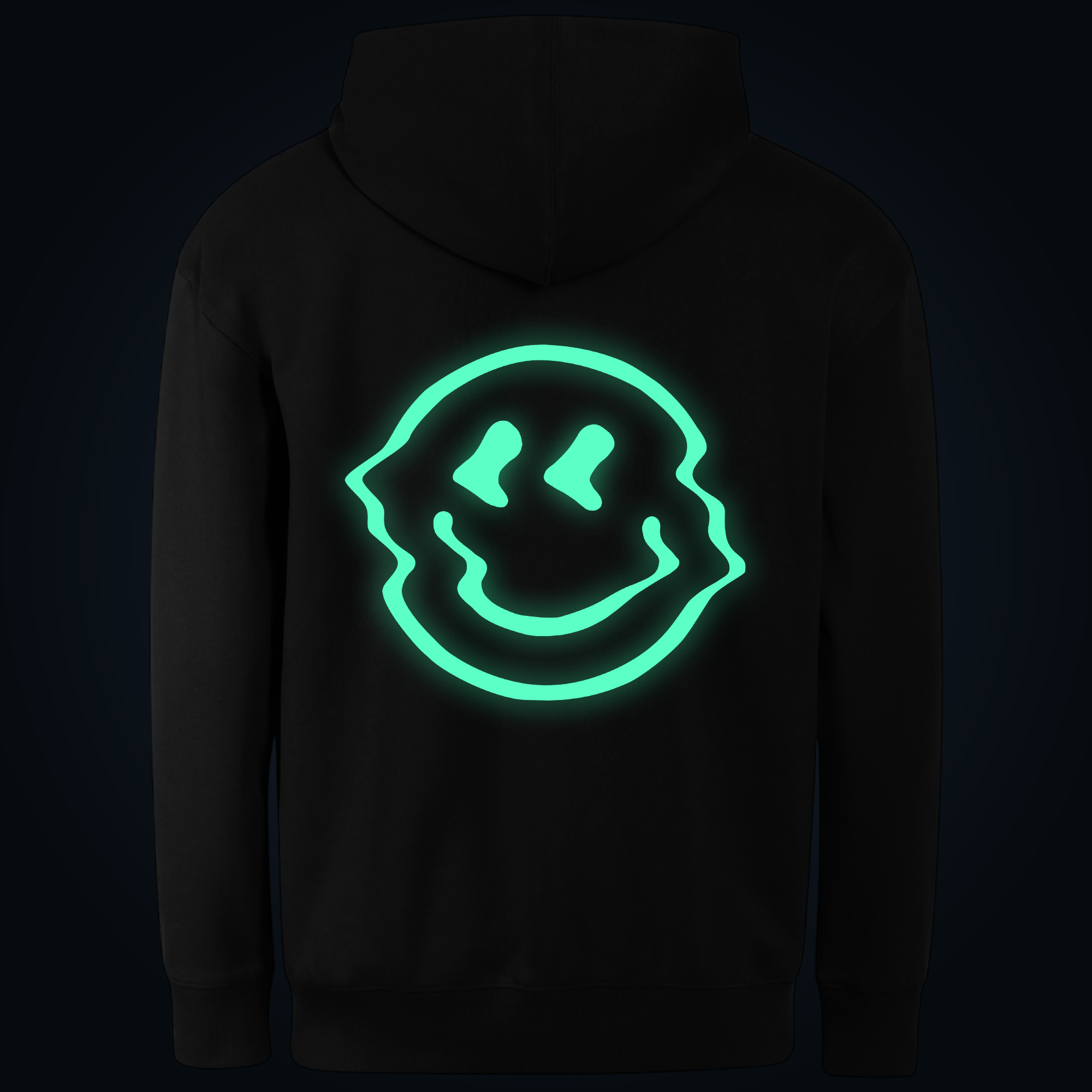 GLITCHED hoodie back print