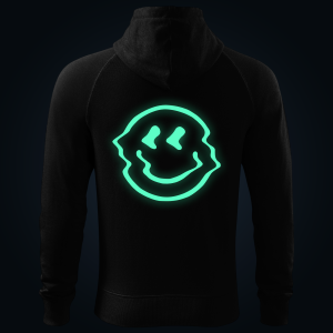 Glitched zipped hoodie