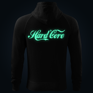 HARD CORE zipped hoodie