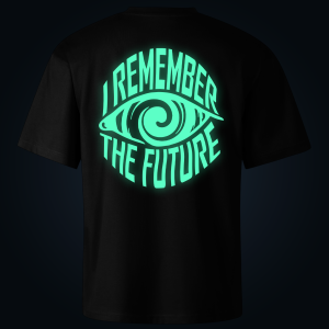 I Remember The Future oversized t-shirt backprint