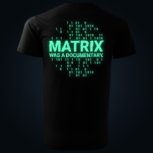 Matrix Was A Documentary back print