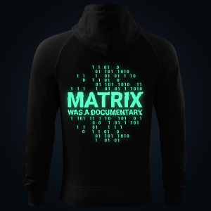 Matrix Was A Documentary zipped hoodie