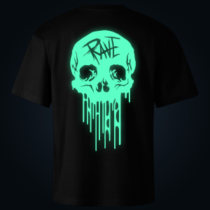 Melting Skull oversized t-shirt backprint