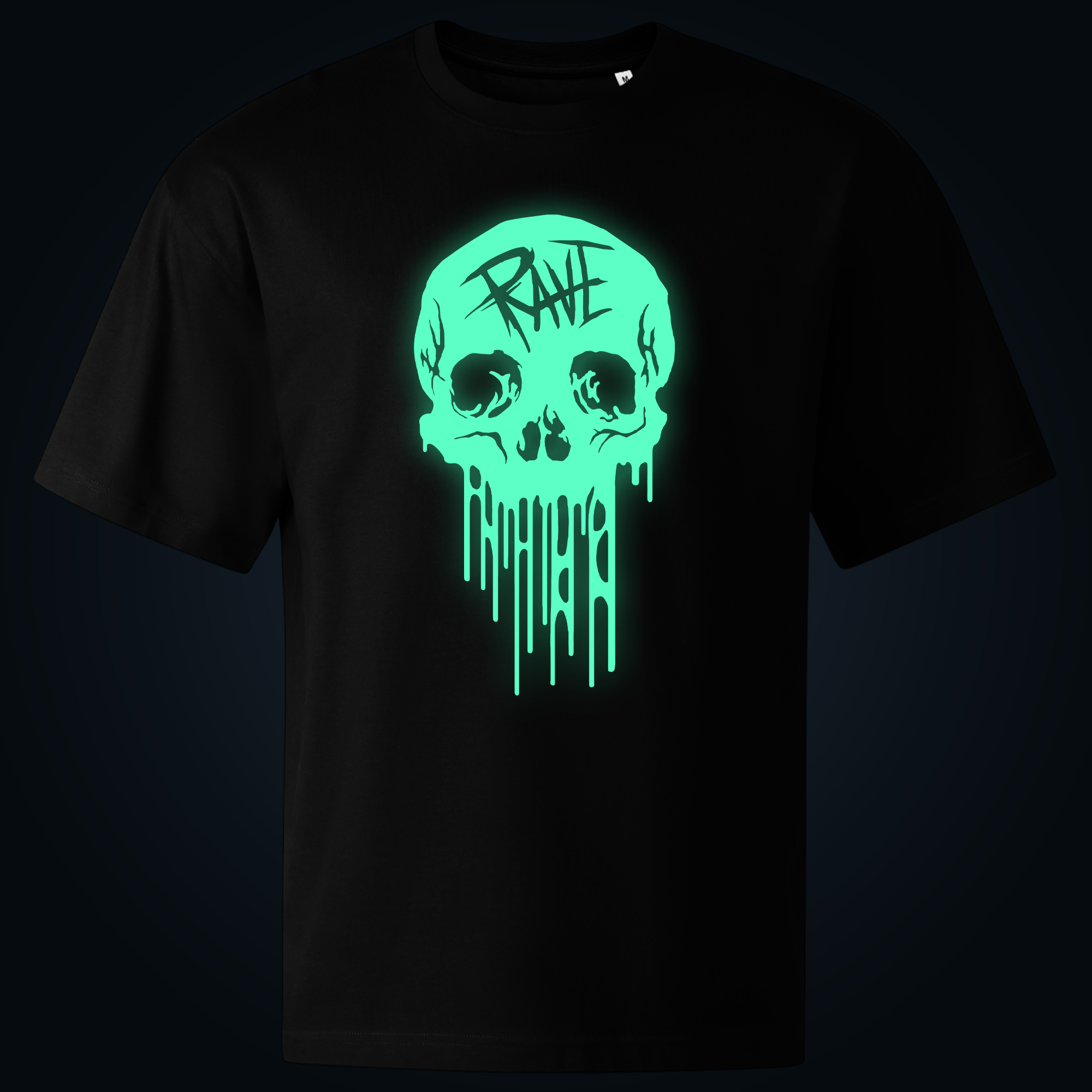 Melting Skull oversized t-shirt