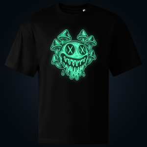MUSHROOM SMILE oversized t-shirt