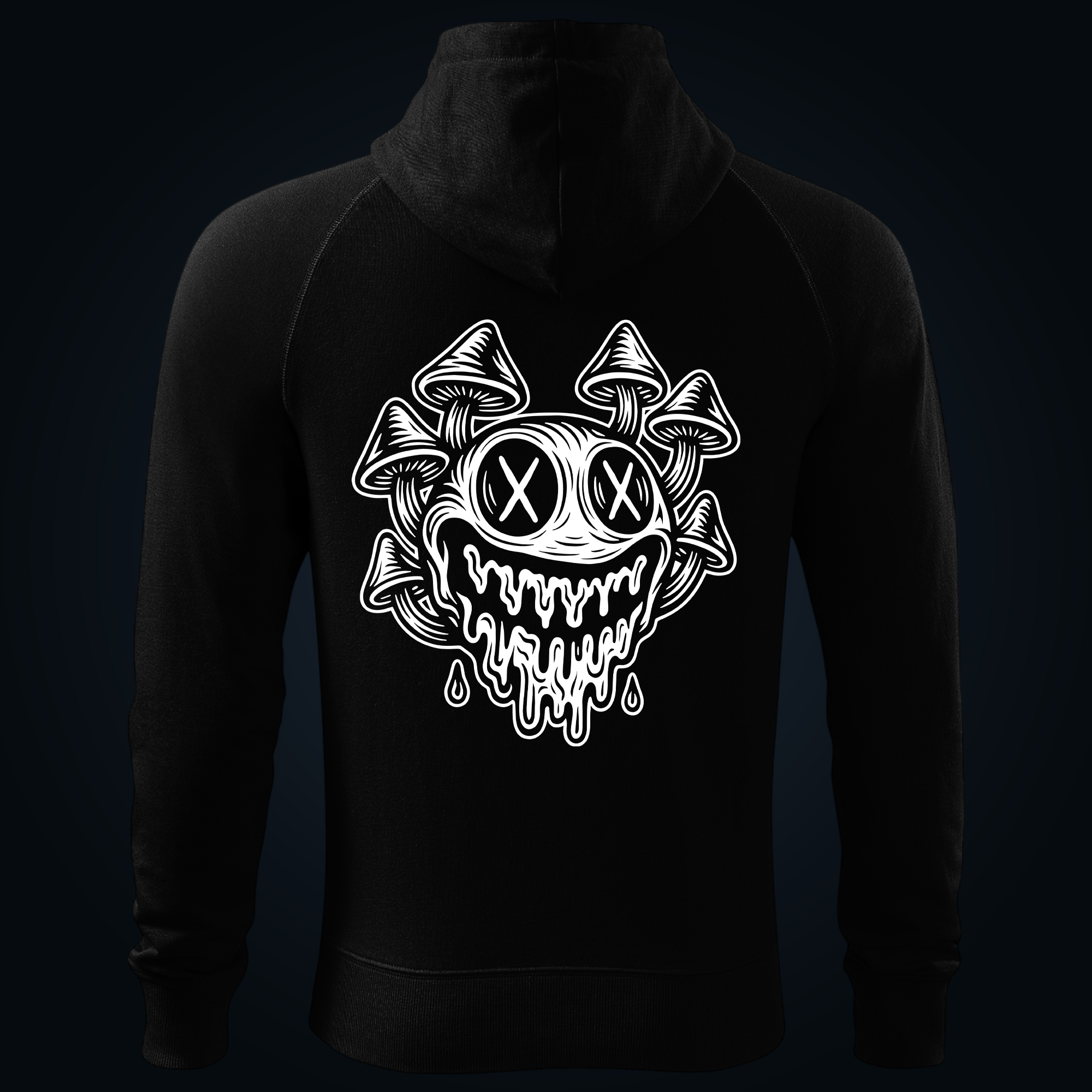 MUSHROOM SMILE zipped hoodie - Image 2