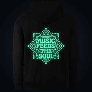 MUSIC FEEDS THE SOUL hoodie back print