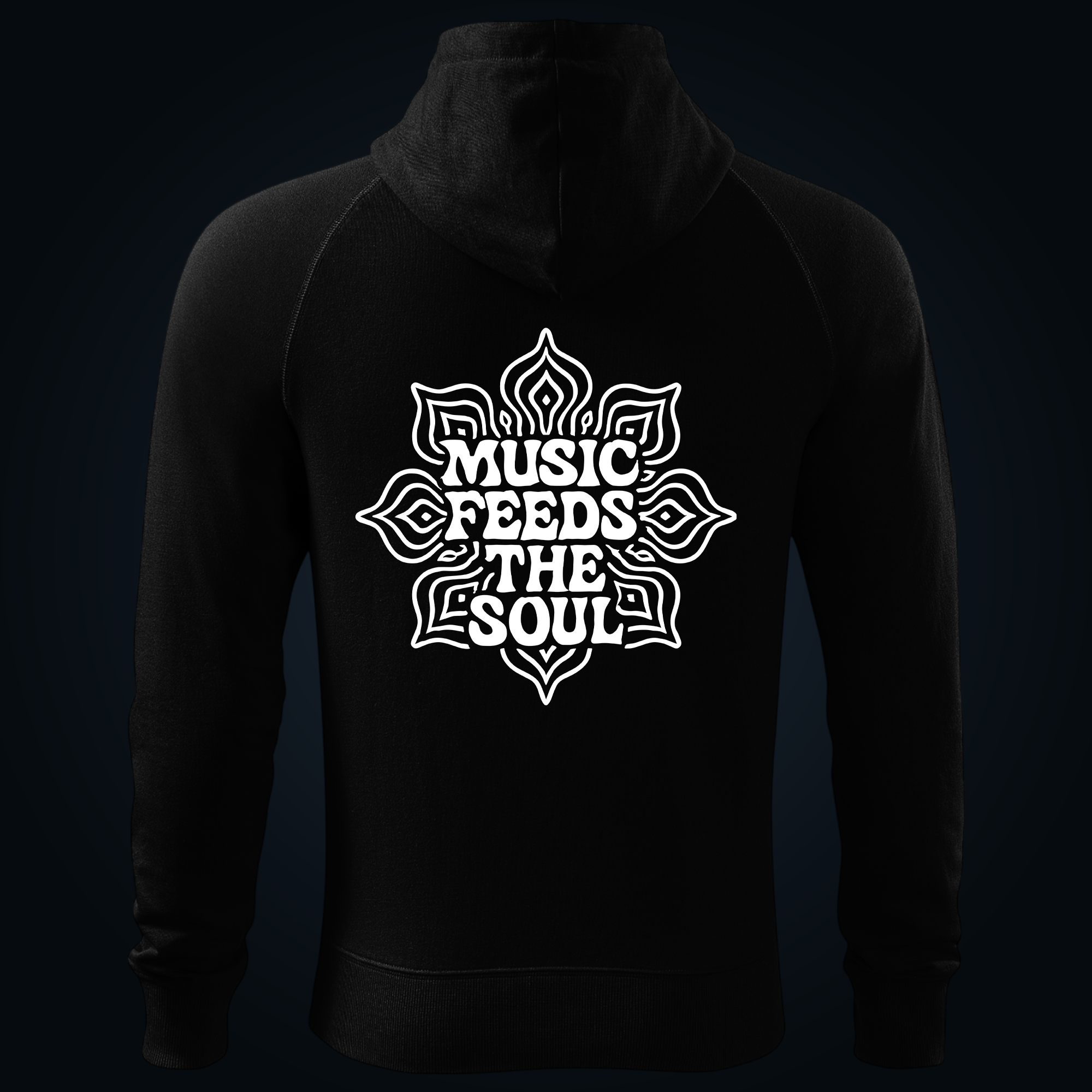 MUSIC FEEDS THE SOUL zipped hoodie - Image 2