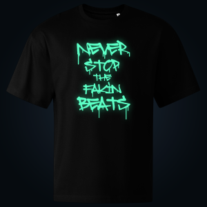 Never Stop oversized t-shirt