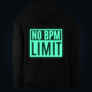 NO BPM LIMIT hoodie back print