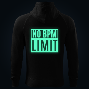 No BPM Limit zipped hoodie
