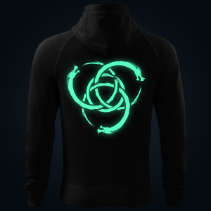 Ouroboros zipped hoodie