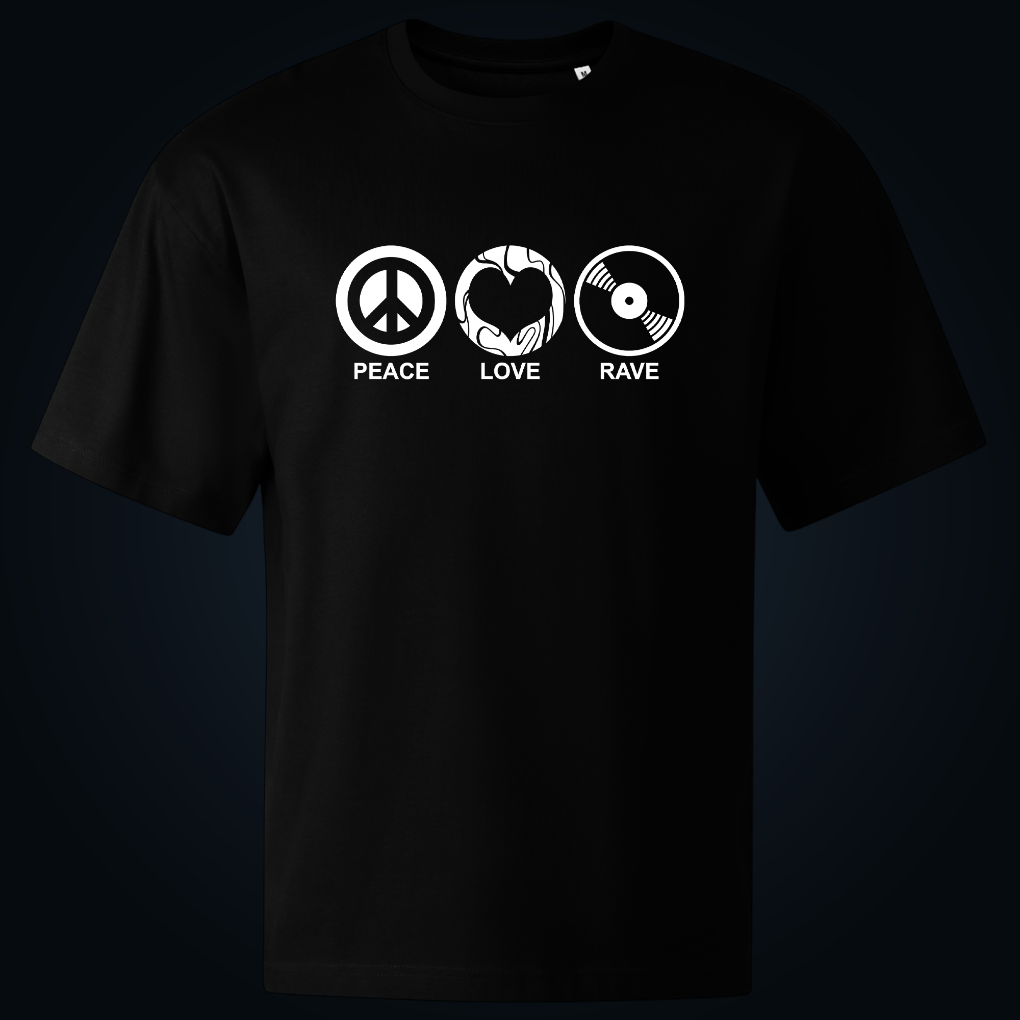 Peace, Love, Rave oversized t-shirt - Image 2