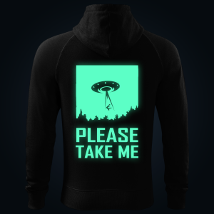 Please Take Me zipped hoodie