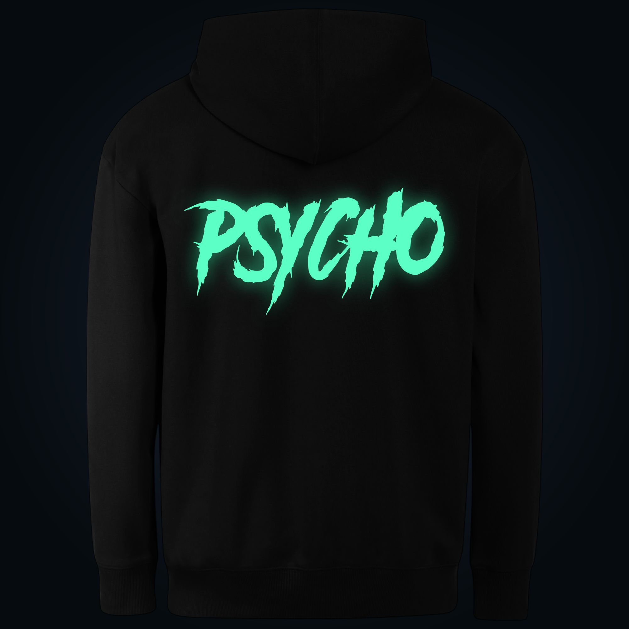 PSYCHO hoodie back print