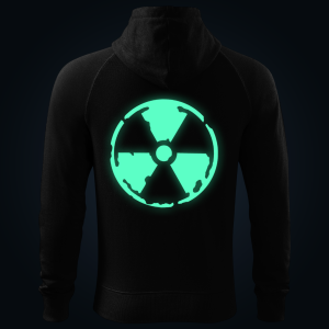 Radioactive zipped hoodie