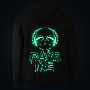 RAVE ME! hoodie back print