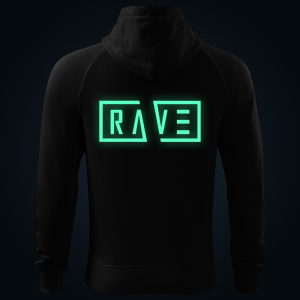 RAVE zipped hoodie
