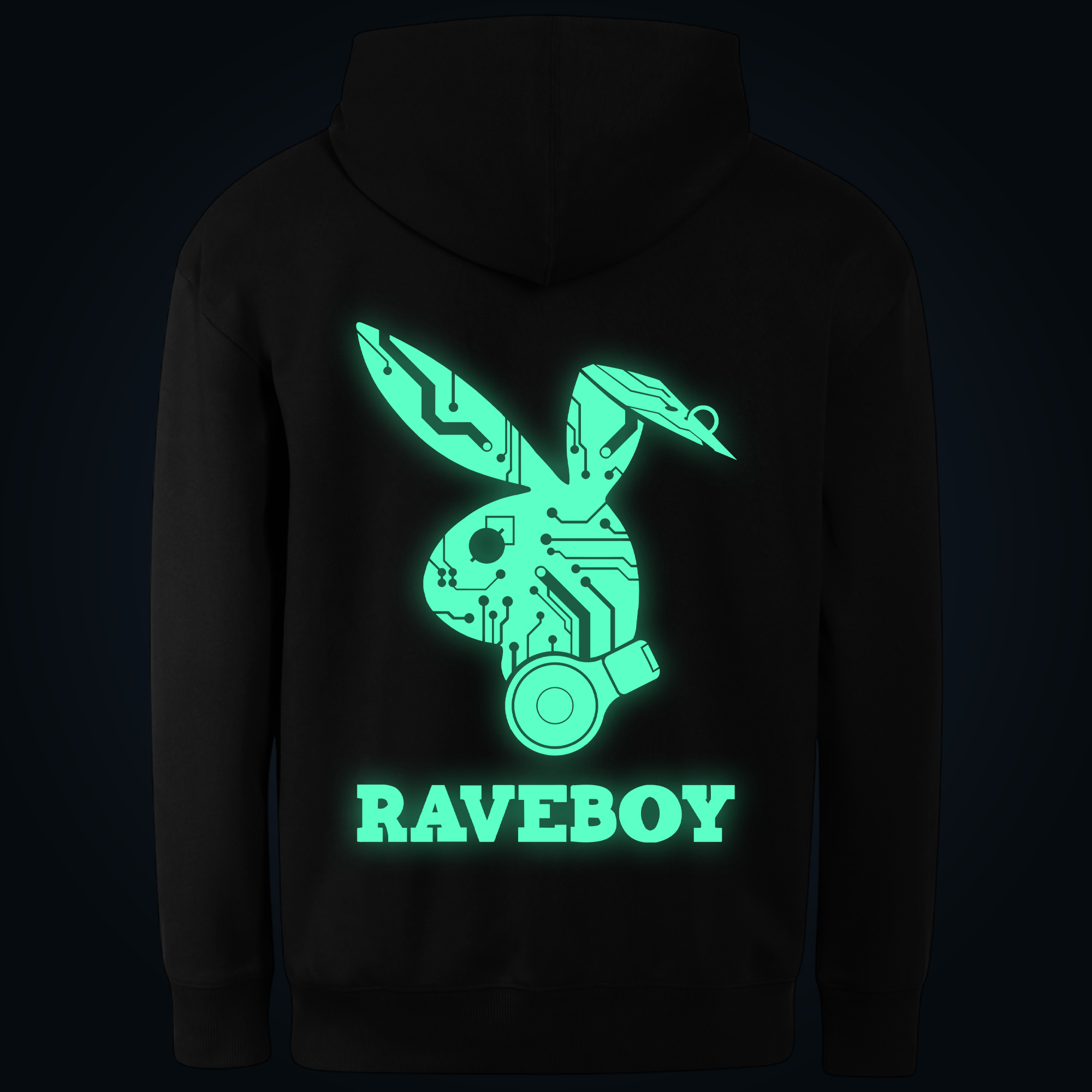 RAVEBOY hoodie back print