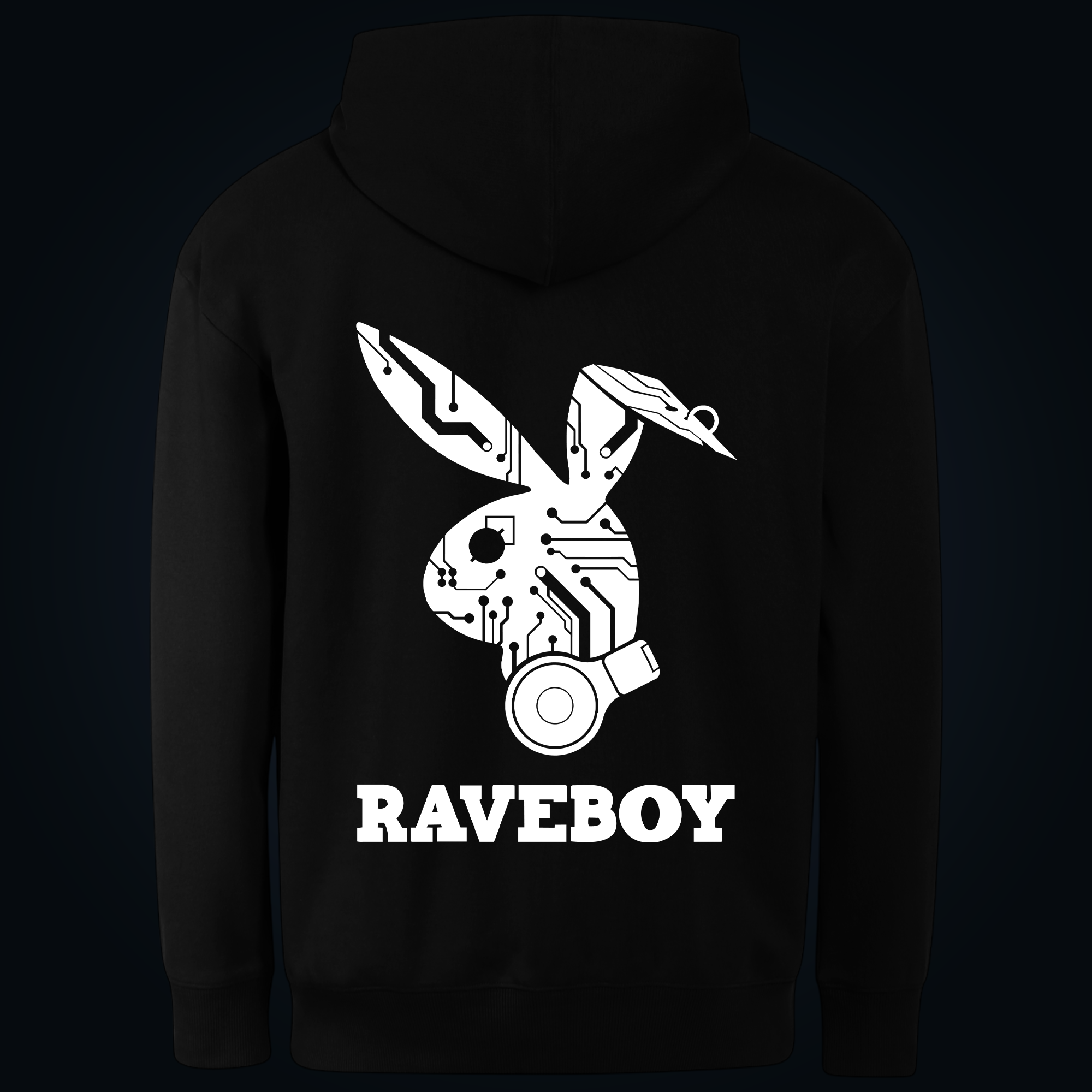RAVEBOY hoodie back print - Image 2
