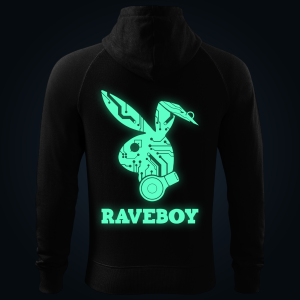 Raveboy zipped hoodie