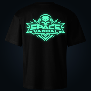 SPACE VANDAL oversized t-shirt backprint